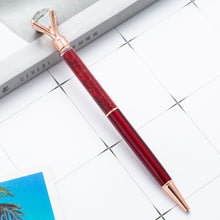 Load image into Gallery viewer, Manufacturer Spot Gold Powder Diamond Ballpoint Pen Metal Pen Advertising Pen
