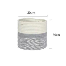 Load image into Gallery viewer, Woven Cotton Rope Flower Basket, Flower Basin Surface And Indoor Flower Basket
