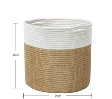 Load image into Gallery viewer, Woven Cotton Rope Flower Basket, Flower Basin Surface And Indoor Flower Basket
