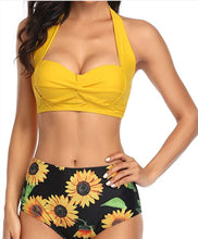 Load image into Gallery viewer, European And American Digital Print High Waist Split Bikini
