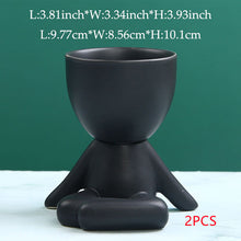 Load image into Gallery viewer, Home Ceramics Little People Succulent Vase Creative Desktop Art Crafts Decoration
