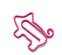 Load image into Gallery viewer, 20 Pcs Lot Cute Cartoon Pig Animal Pink Bookmark Paper Clip
