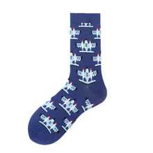 Load image into Gallery viewer, Color Spring, Autumn And Winter Fashion Cotton Socks, Airplane Fashion Socks
