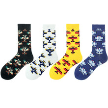 Load image into Gallery viewer, Color Spring, Autumn And Winter Fashion Cotton Socks, Airplane Fashion Socks
