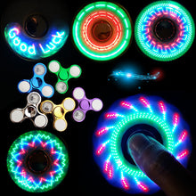 Load image into Gallery viewer, Luminous LED Light Fidget Spinner Hand Top Spinners Glow in Dark Light
