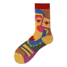 Load image into Gallery viewer, Socks Female Mid-tube Color Matching Personality Cotton Socks Hip Hop
