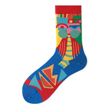 Load image into Gallery viewer, Socks Female Mid-tube Color Matching Personality Cotton Socks Hip Hop
