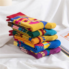 Load image into Gallery viewer, Socks Female Mid-tube Color Matching Personality Cotton Socks Hip Hop
