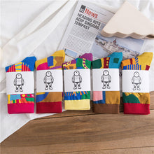 Load image into Gallery viewer, Socks Female Mid-tube Color Matching Personality Cotton Socks Hip Hop

