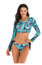 Load image into Gallery viewer, European And American Split Long-sleeved Diving Surfing Suit Swimsuit
