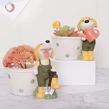 Load image into Gallery viewer, Cute Dog American Decorative Resin Succulent Flower Pot
