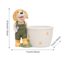 Load image into Gallery viewer, Cute Dog American Decorative Resin Succulent Flower Pot

