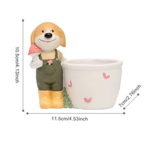 Load image into Gallery viewer, Cute Dog American Decorative Resin Succulent Flower Pot
