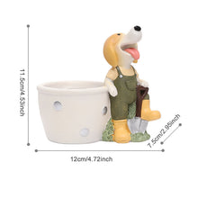 Load image into Gallery viewer, Cute Dog American Decorative Resin Succulent Flower Pot
