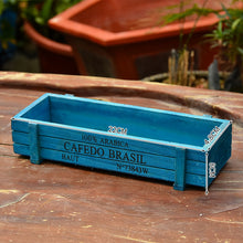Load image into Gallery viewer, Grocery Desktop Distressed Long Strip Wooden Storage Box Succulent Potted Letter Box Flower Device
