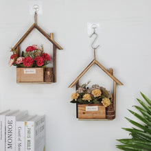 Load image into Gallery viewer, European Style Wooden Hanging Pot Wall Decoration Creative Wall Hanging Flower Pot Flower Basket Home Living Room Wall Decoration Wall Hanging Flower Pot
