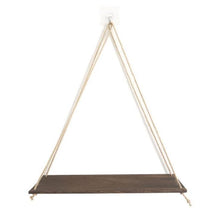 Load image into Gallery viewer, Decorative Hemp Rope Rack On Wooden Wall, Flower Pot Storage Rack, One-Word Partition Storage Rack
