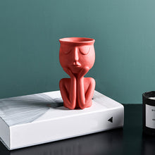 Load image into Gallery viewer, Handicraft Decoration Showcase Model House Soft Decoration Wholesale Abstract Character Creative Flower Pot
