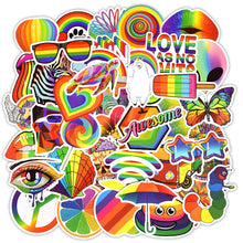 Load image into Gallery viewer, 50 Rainbow Stickers, Body Stickers, Amazon Explosive Laptop Stickers
