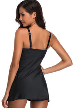 Load image into Gallery viewer, Cross-Border Large Size Split Swimsuit Skirt-Style Flat Angle Plus Fertilizer To Increase European And American Foreign Trade Swimwear Fat Lady Conservatively Cover Belly And Look Thin
