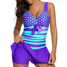 Load image into Gallery viewer, Ladies Polka Dot Plus Fat Sexy European And American Skirt Swimsuit Swimwear
