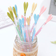 Load image into Gallery viewer, Cute Cartoon Small Fresh Luminous Rabbit Long Ears Signature Pen with Dust Plug Gel Pen, High-quality Pen
