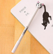 Load image into Gallery viewer, Cartoon Cheese Cat Gel Pen Emoticon Cat Water-Based Pen Middle School Student Pen
