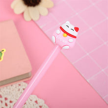 Load image into Gallery viewer, Cartoon Cat Gel Pen, Cute Student Stationery Pen
