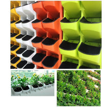 Load image into Gallery viewer, Green Plant Wall Pot Landscaping Flower Pot Three-Dimensional Wall-Mounted Wall-Mounted Stackable Pot
