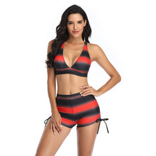 Load image into Gallery viewer, 2021 New Split Striped Sexy Bikini Bijini Female Swimwear European And American Style Manufacturers Wholesale H146
