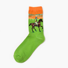 Load image into Gallery viewer, Moxiao factory direct selling Qiudong men''s socks new personality literature retro world famous painting men''s socks oil painting men''s socks
