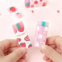 Load image into Gallery viewer, Lovely Strawberry Sandwich Eraser Portable Wipe Clean Eraser Drawing Writing Rubber Student Stationery
