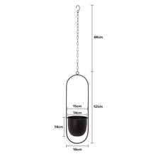 Load image into Gallery viewer, Hanging Iron Flower Pot Nordic Style Simple Creative Hydroponic Plant Potted Decoration Light Luxury Personalized Hanging Orchid

