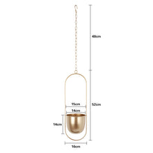 Load image into Gallery viewer, Hanging Iron Flower Pot Nordic Style Simple Creative Hydroponic Plant Potted Decoration Light Luxury Personalized Hanging Orchid
