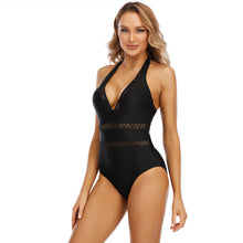 Load image into Gallery viewer, Fashion Conservative Sling Covering Belly Solid Color One-Piece Triangle Swimsuit
