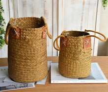 Load image into Gallery viewer, Living Room Woven Flower Arrangement Hanging Portable Hanging Handmade Flower Basket
