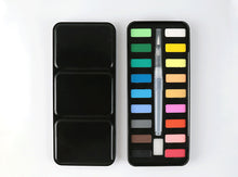 Load image into Gallery viewer, Solid Watercolor Paint Set Tin Box, Painting And Art Supplies
