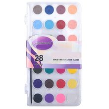 Load image into Gallery viewer, Solid Watercolor Paint Set Tin Box, Painting And Art Supplies
