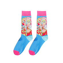 Load image into Gallery viewer, Tide Socks Creative Tube Socks Comic Cartoon Bright Color Couple Socks
