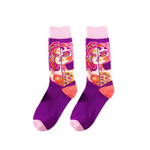 Load image into Gallery viewer, Tide Socks Creative Tube Socks Comic Cartoon Bright Color Couple Socks
