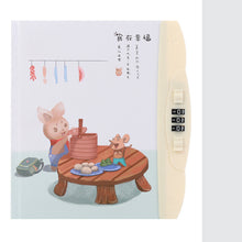 Load image into Gallery viewer, Children'S Codebook With Lock Notebook Cartoon Student Diary Book Korean Version Small  And Cute Note
