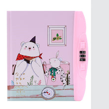 Load image into Gallery viewer, Children'S Codebook With Lock Notebook Cartoon Student Diary Book Korean Version Small  And Cute Note
