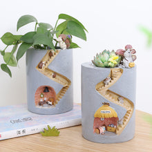 Load image into Gallery viewer, Hedgehog House Resin Succulent Flower Pot Creative Micro Landscape Pot
