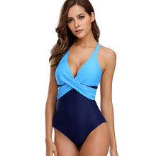 Load image into Gallery viewer, Sexy Solid color One Piece Swimsuit Women Swimwear Bodysuit Swimsuit Female Push Up Monokini High Waist Bathing Suits Beach Wear

