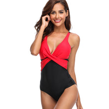 Load image into Gallery viewer, Sexy Solid color One Piece Swimsuit Women Swimwear Bodysuit Swimsuit Female Push Up Monokini High Waist Bathing Suits Beach Wear
