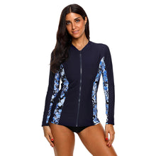 Load image into Gallery viewer, Bikini Fashion Printed Zipper Anti-Ultraviolet Slim Fit Swimsuit
