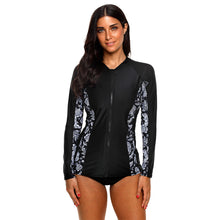 Load image into Gallery viewer, Bikini Fashion Printed Zipper Anti-Ultraviolet Slim Fit Swimsuit

