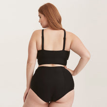 Load image into Gallery viewer, European and American plus fertilizer plus high waist swimsuit  fat lady plus size bikini

