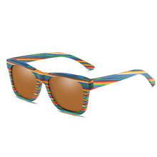 Load image into Gallery viewer, Color Wood Handmade Wooden Sunglasses Polarized
