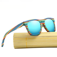 Load image into Gallery viewer, Color Wood Handmade Wooden Sunglasses Polarized
